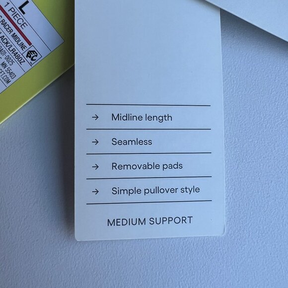 All in Motion Women's Seamless Medium Support Racerback Sports Bra Black Large - Picture 4 of 5